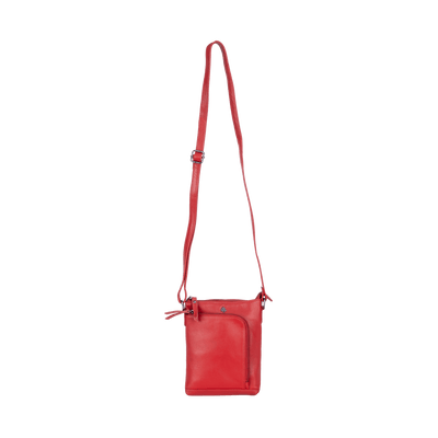 Greenwood Siena Mini Crossbody – Red Leather - Greenwood Leather