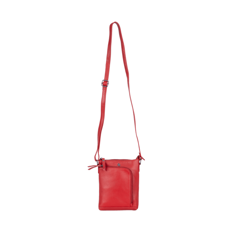 Greenwood Siena Mini Crossbody – Red Leather - Greenwood Leather