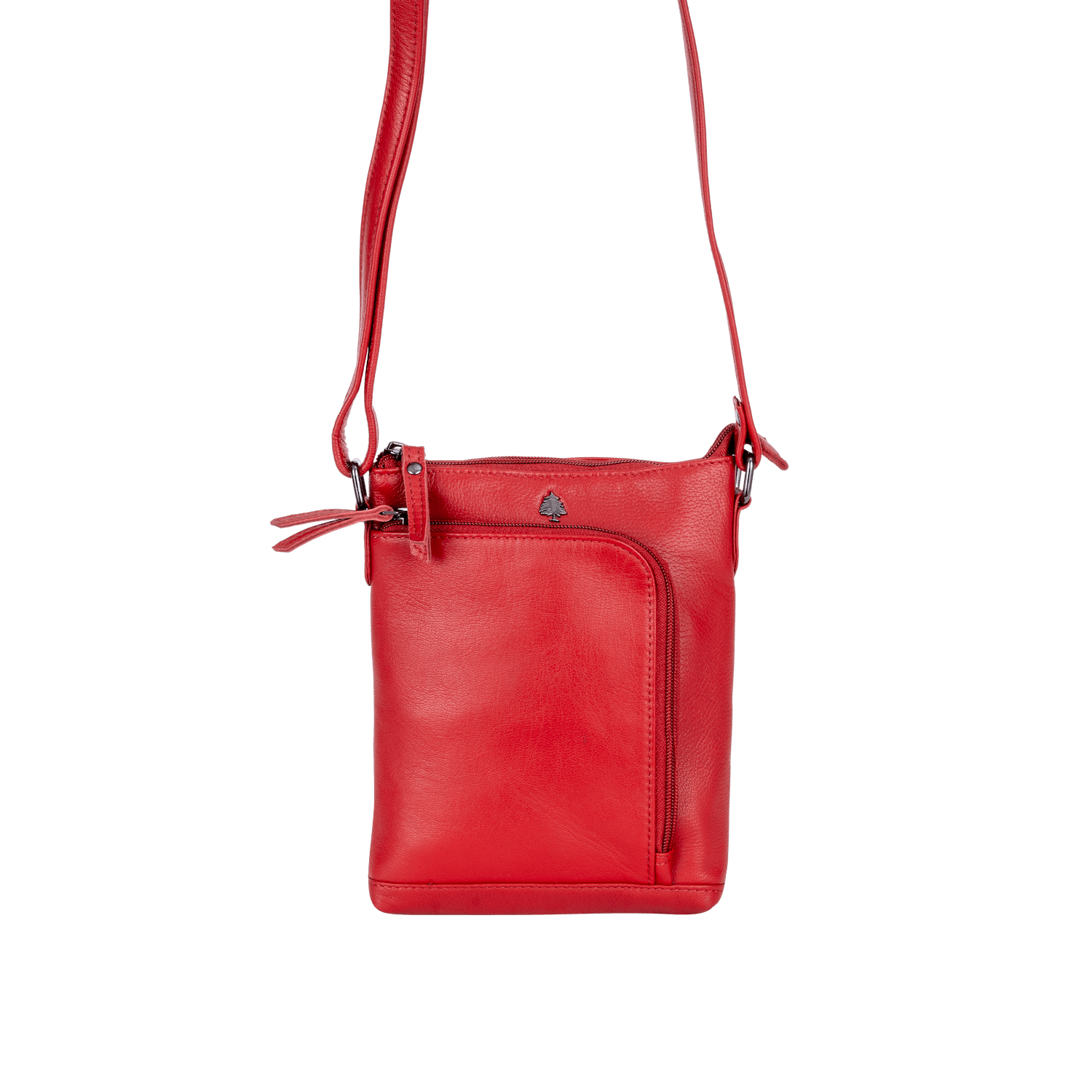 Greenwood Siena Mini Crossbody – Red Leather - Greenwood Leather