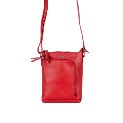 Greenwood Siena Mini Crossbody – Red Leather - Greenwood Leather