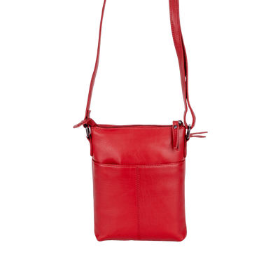 Greenwood Siena Mini Crossbody – Red Leather - Greenwood Leather