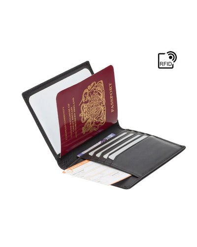 Guardian Leather RFID Passport Holder — Jet Black - Greenwood Leather