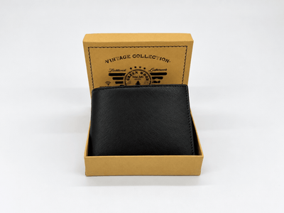 Hawthorn – Men’s Leather Bifold Wallet with Coin Pocket, RFID Blocking, Black - Greenwood Leather