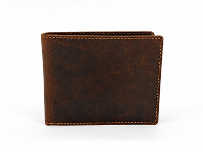 Hawthorn – Men’s Leather Bifold Wallet with Coin Pocket, RFID Blocking, Sandal - Greenwood Leather