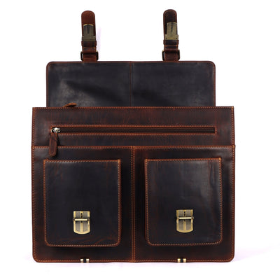 Josh Full-Grain Leather Briefcase – Large Business Bag - Greenwood Leather - Greenwood Leather