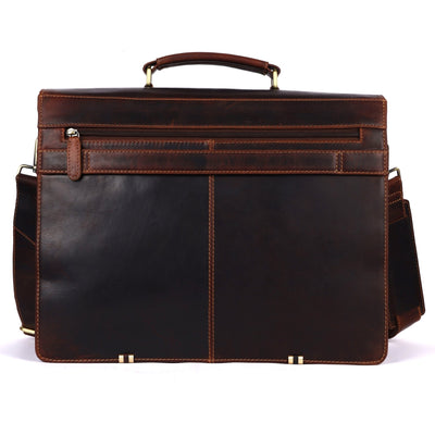 Josh Full-Grain Leather Briefcase – Large Business Bag - Greenwood Leather - Greenwood Leather