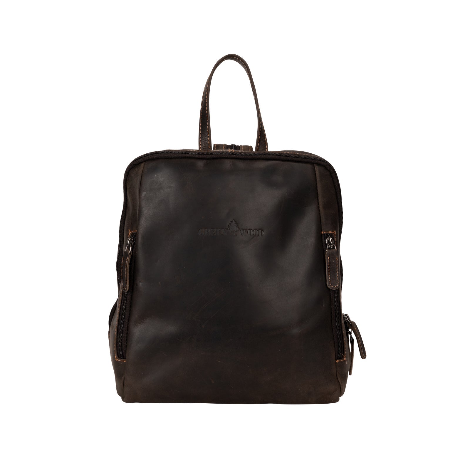 Leather Backpack Brown - Anna - Greenwood Leather