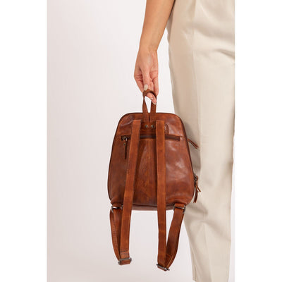 Leather Backpack Perth - Cognac - Greenwood Leather