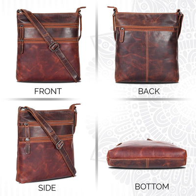 Leather Crossbody Purse - Sandel - Greenwood Leather