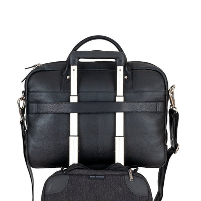 Leather Laptop Bag “Regent” – Full - Grain Leather Briefcase (16") - Greenwood Leather