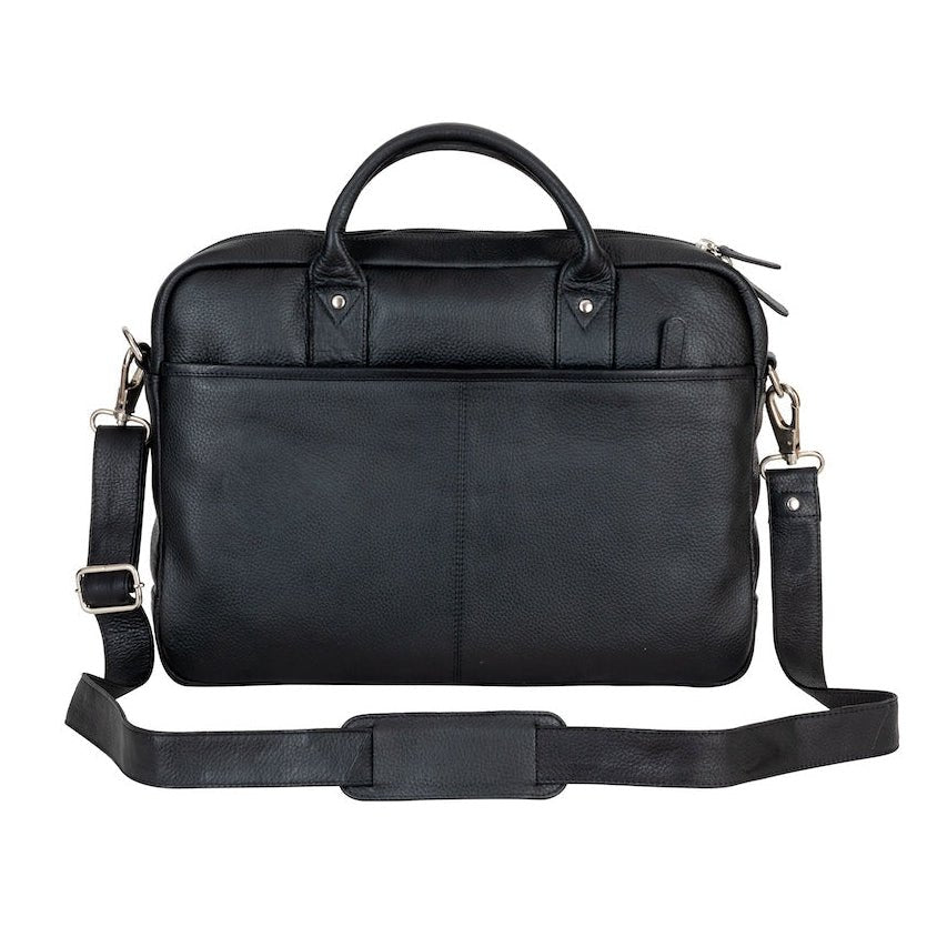 Leather Laptop Bag “Regent” – Full - Grain Leather Briefcase (16") - Greenwood Leather