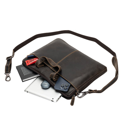 Leather Laptop Sleeve - MacBook Pro/Air 13 / 15 / 16 inch sleeve with Strap - Montreal - Greenwood Leather