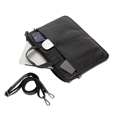 Leather Laptop Sleeve - MacBook Pro/Air 13 / 15 / 16 inch sleeve with Strap - Montreal - Greenwood Leather