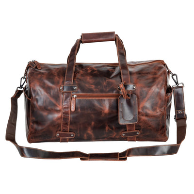 Leather Overnight Duffle Bag Munich - Sandel - Greenwood Leather