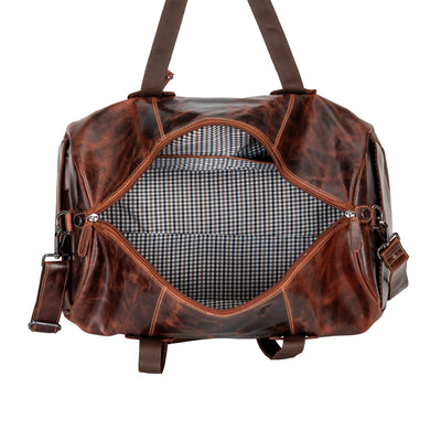 Leather Overnight Duffle Bag Munich - Sandel - Greenwood Leather