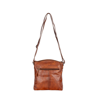 Leather Shoulder Bag Elsa - Cognac - Greenwood Leather