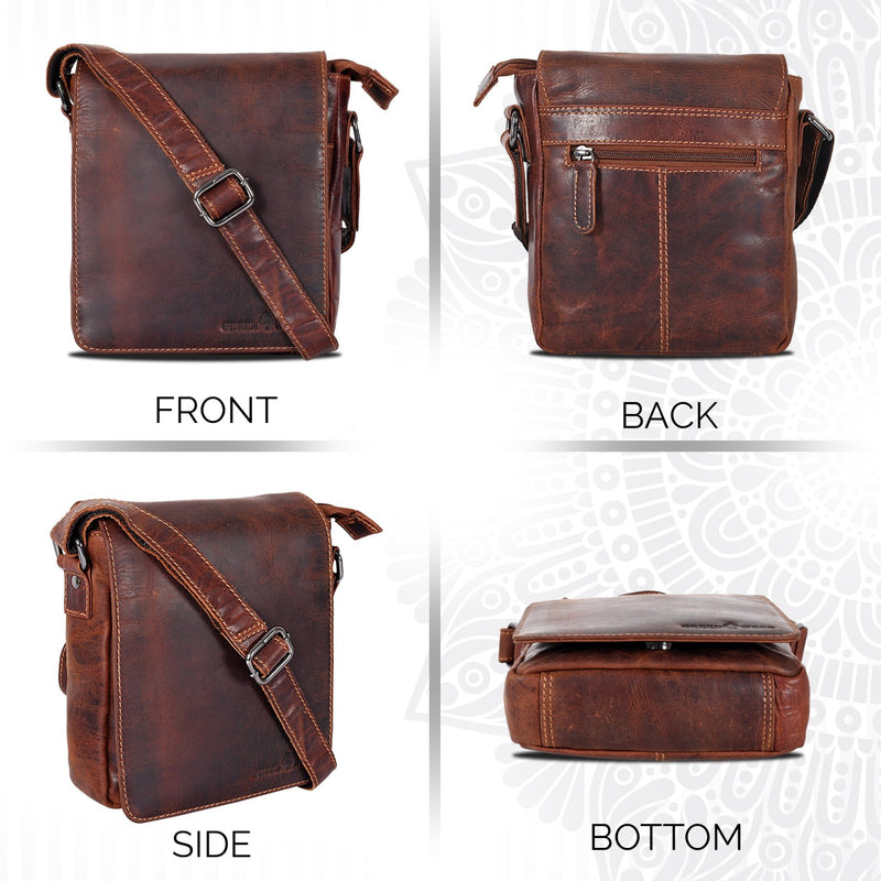 Leather Shoulder Bag Luna - Sandel - Greenwood Leather