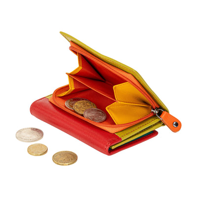 Leather Small Zip Wallet Viola - Greenwood Leather
