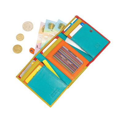 Leather Small Zip Wallet Viola - Greenwood Leather