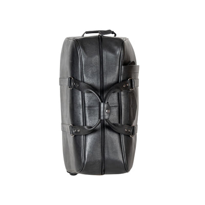 Leather Trolley Travelbag Black Voyager - Greenwood Leather