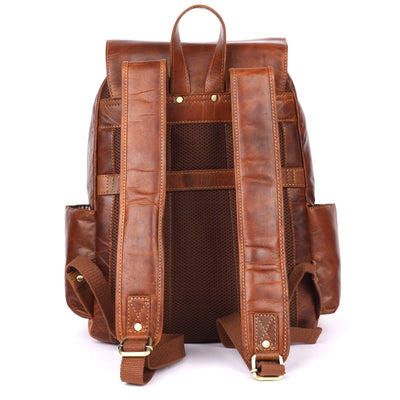 Leather Vintage Backpack Scott - Unisex - Greenwood Leather