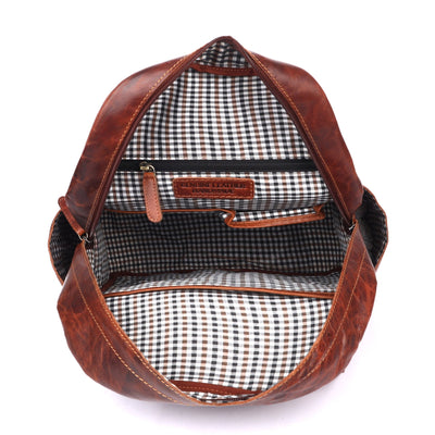 Leather Vintage Backpack Scott - Unisex - Greenwood Leather
