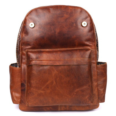 Leather Vintage Backpack Scott - Unisex - Greenwood Leather