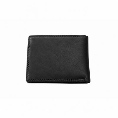 Leather Wallet Lithgow - Black - Greenwood Leather