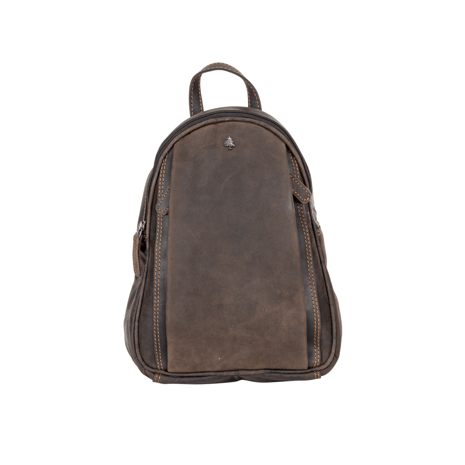 Leather Women Backpack Little Emma - Brown - Greenwood Leather