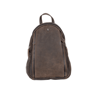 Leather Women Backpack Little Emma - Brown - Greenwood Leather