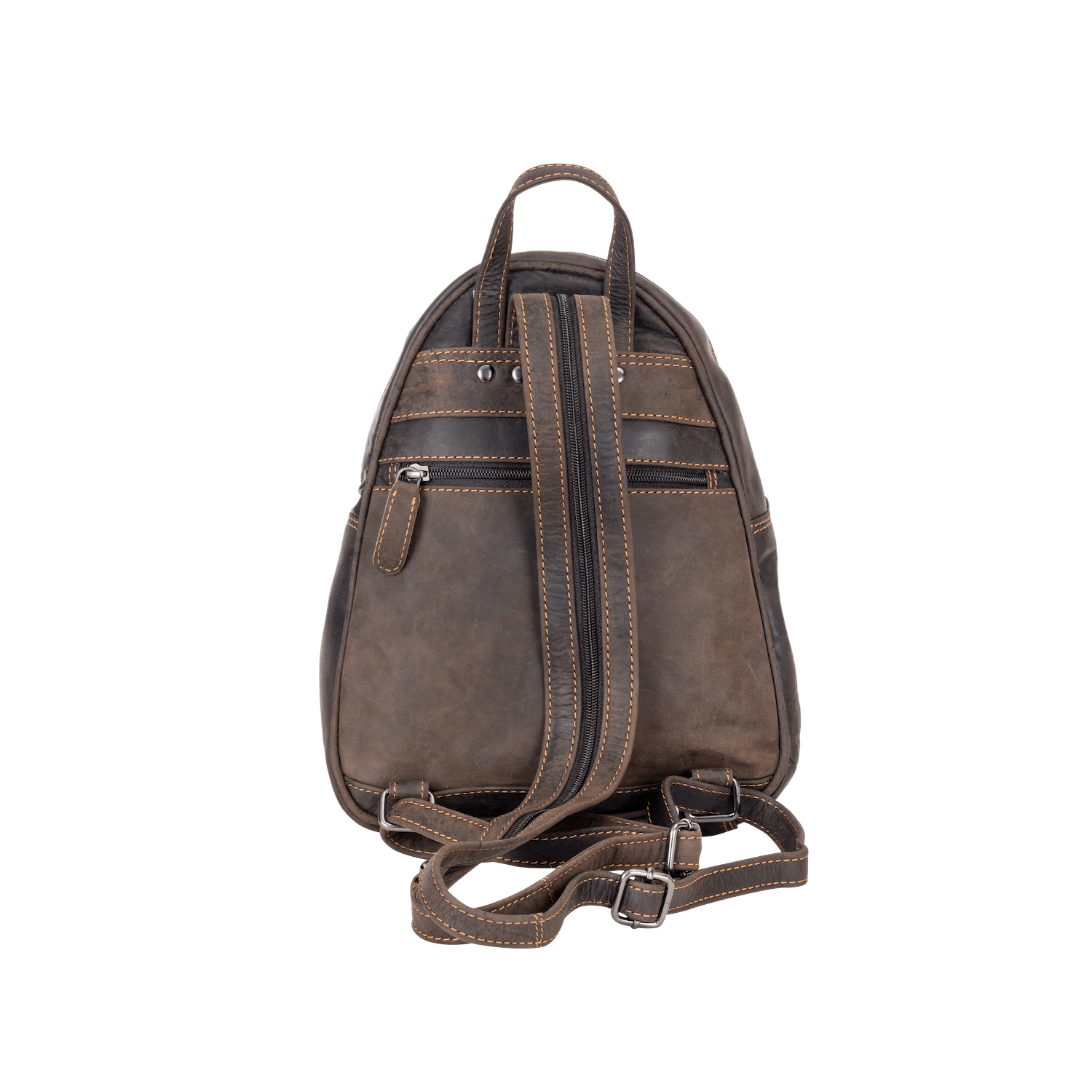 Leather Women Backpack Little Emma - Brown - Greenwood Leather