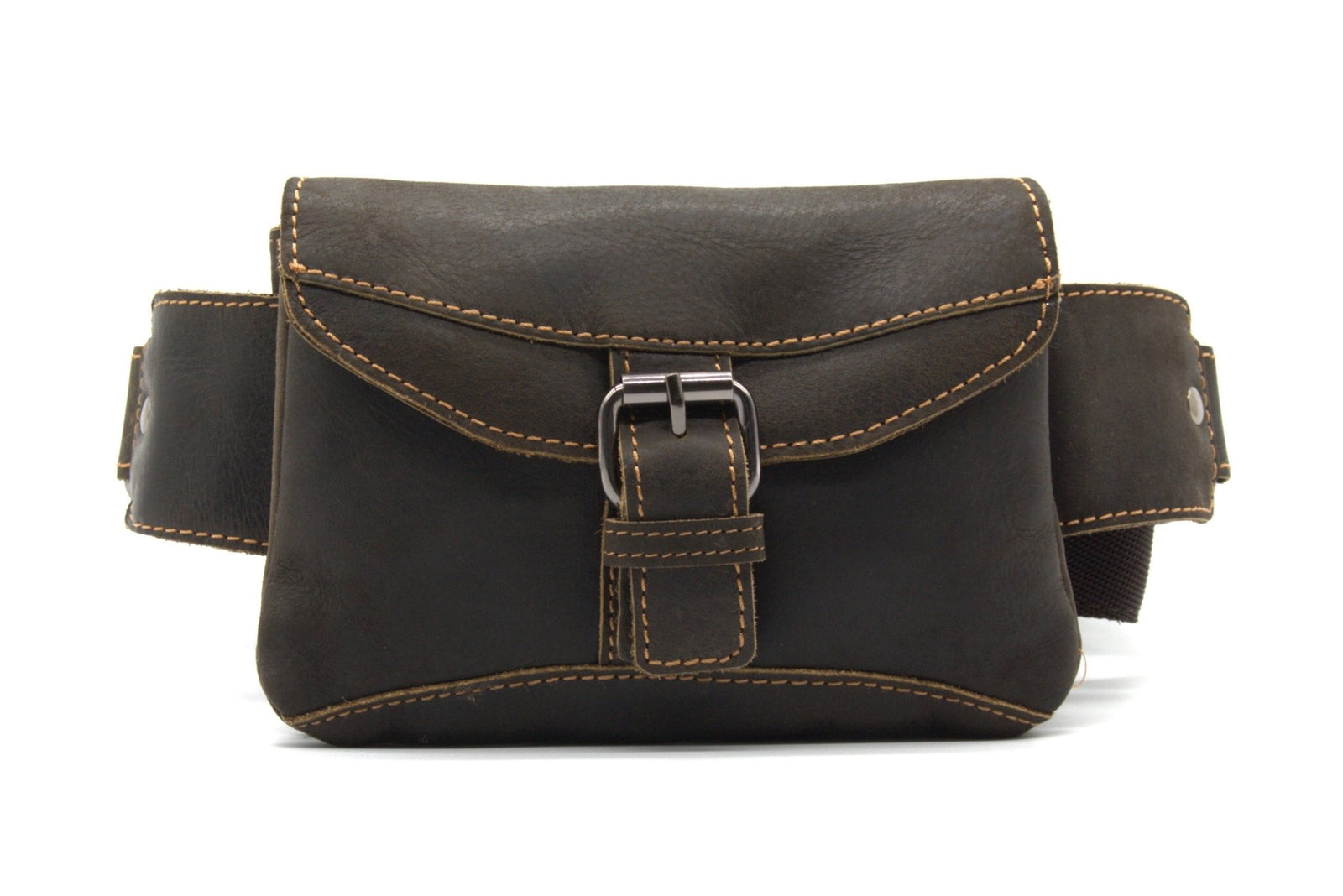 Leather Women Waist Pack Jax - Brown - Greenwood Leather