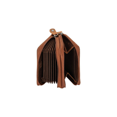 Leather Zip Card Wallet Nolan Sandel - Greenwood Leather