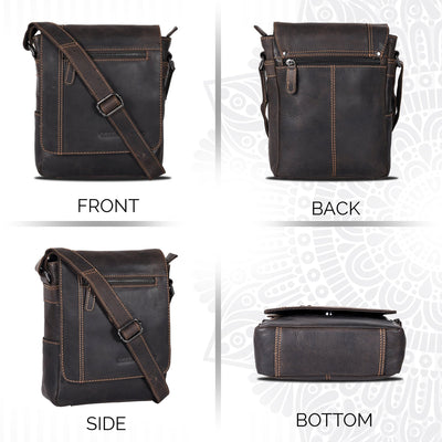 Mini - Messenger Henry - Brown - Unisex - Greenwood Leather