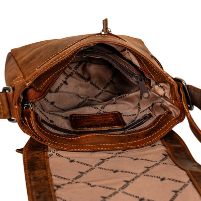 Mini - Messenger Henry - Camel - Unisex - Greenwood Leather