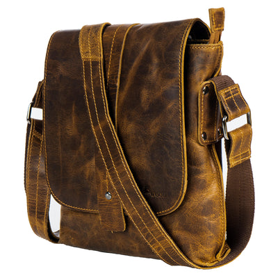 Mini Messenger Henrik - Camel - Unisex - Greenwood Leather