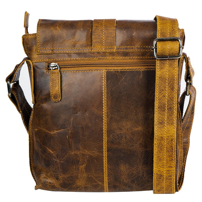 Mini Messenger Henrik - Camel - Unisex - Greenwood Leather