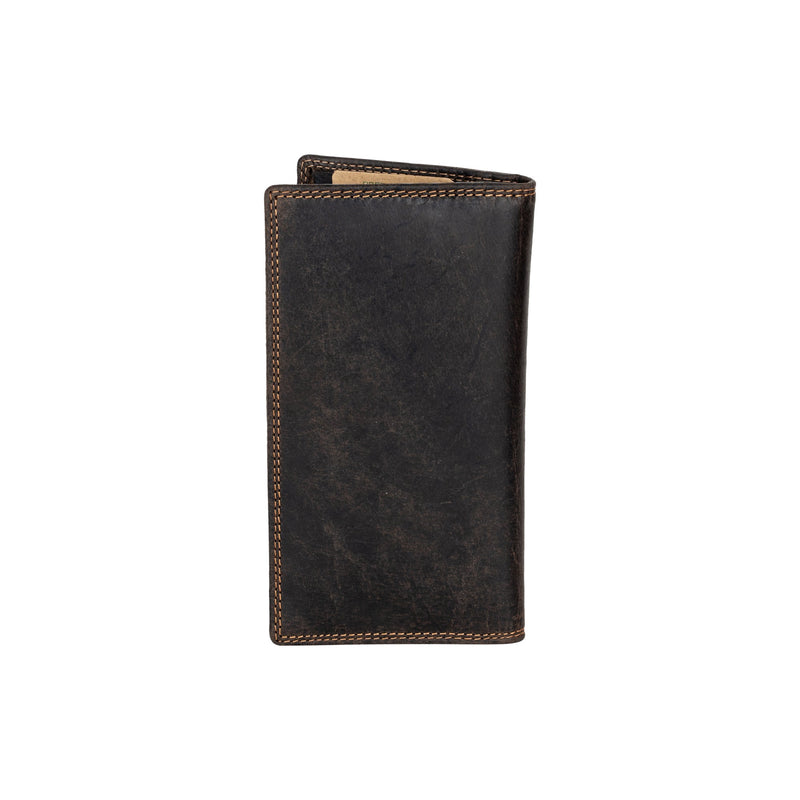 Monika Ridge RFID Travel Wallet Brown - Greenwood Leather