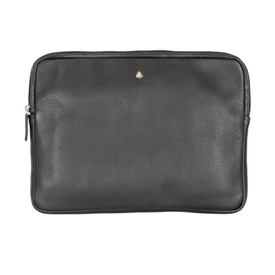 ProGuard Black Leather Laptop Sleeve 14 / 15 Inch - Greenwood Leather