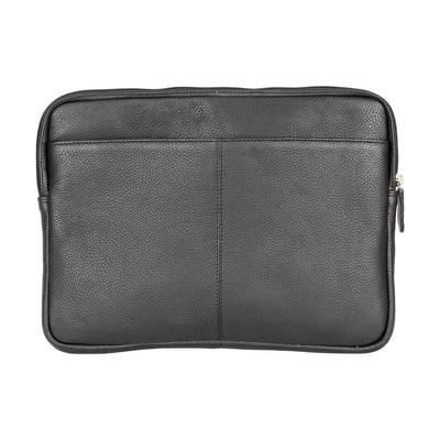 ProGuard Black Leather Laptop Sleeve 14 / 15 Inch - Greenwood Leather