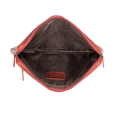 Rory – Handmade Leather Laptop Cover, Unisex Document Sleeve, Red - Greenwood Leather