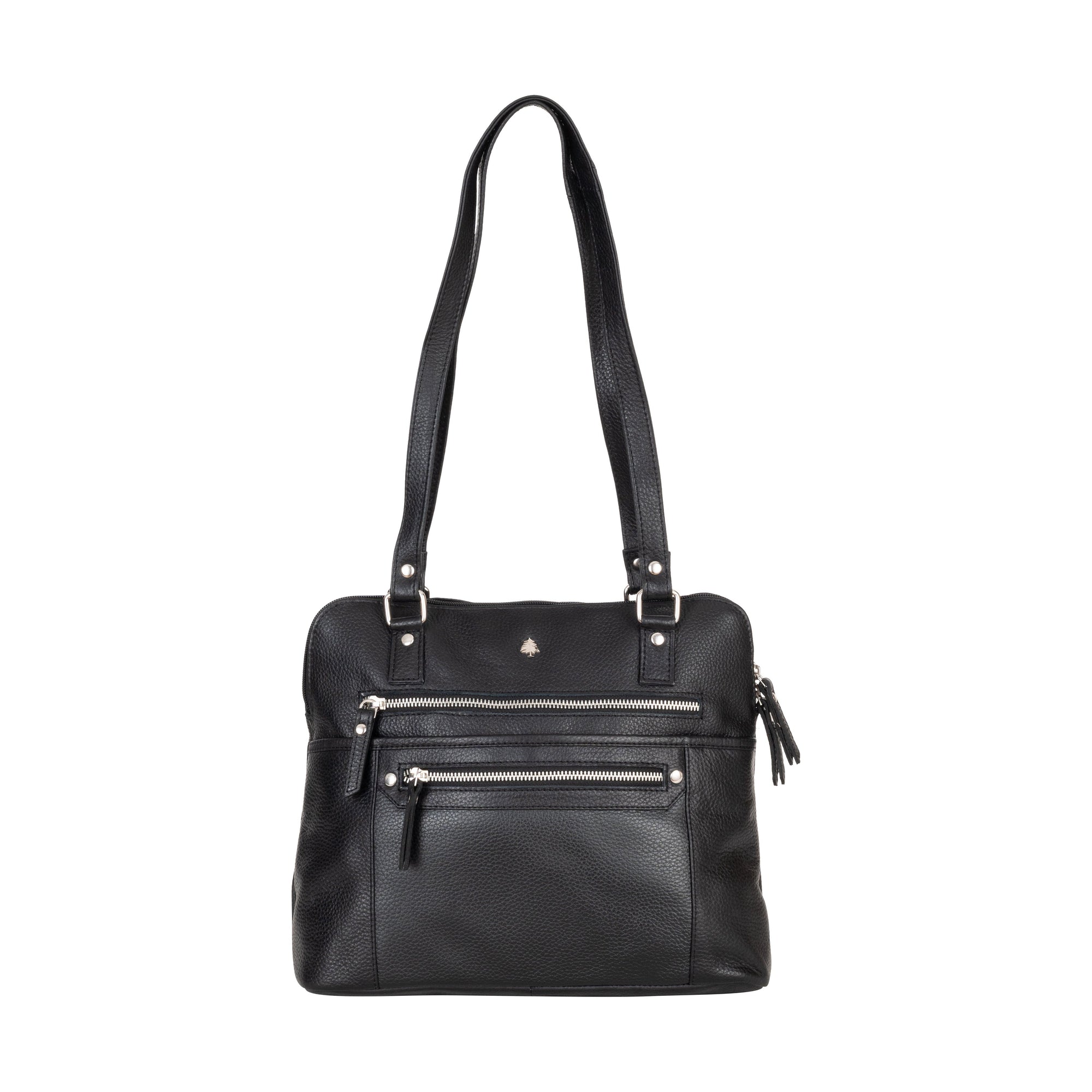 Arden Leather Tote – Black Work & Travel Bag