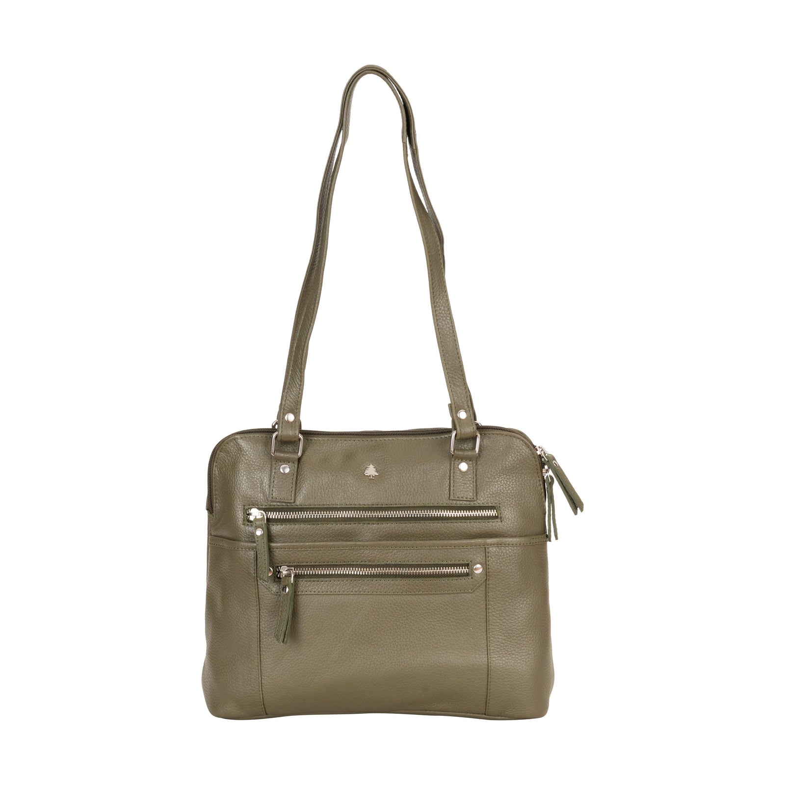 Arden Leather Tote – Olive Green Work & Travel Bag - Greenwood Leather