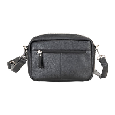 Elora Mini Crossbody – Black Leather Bag