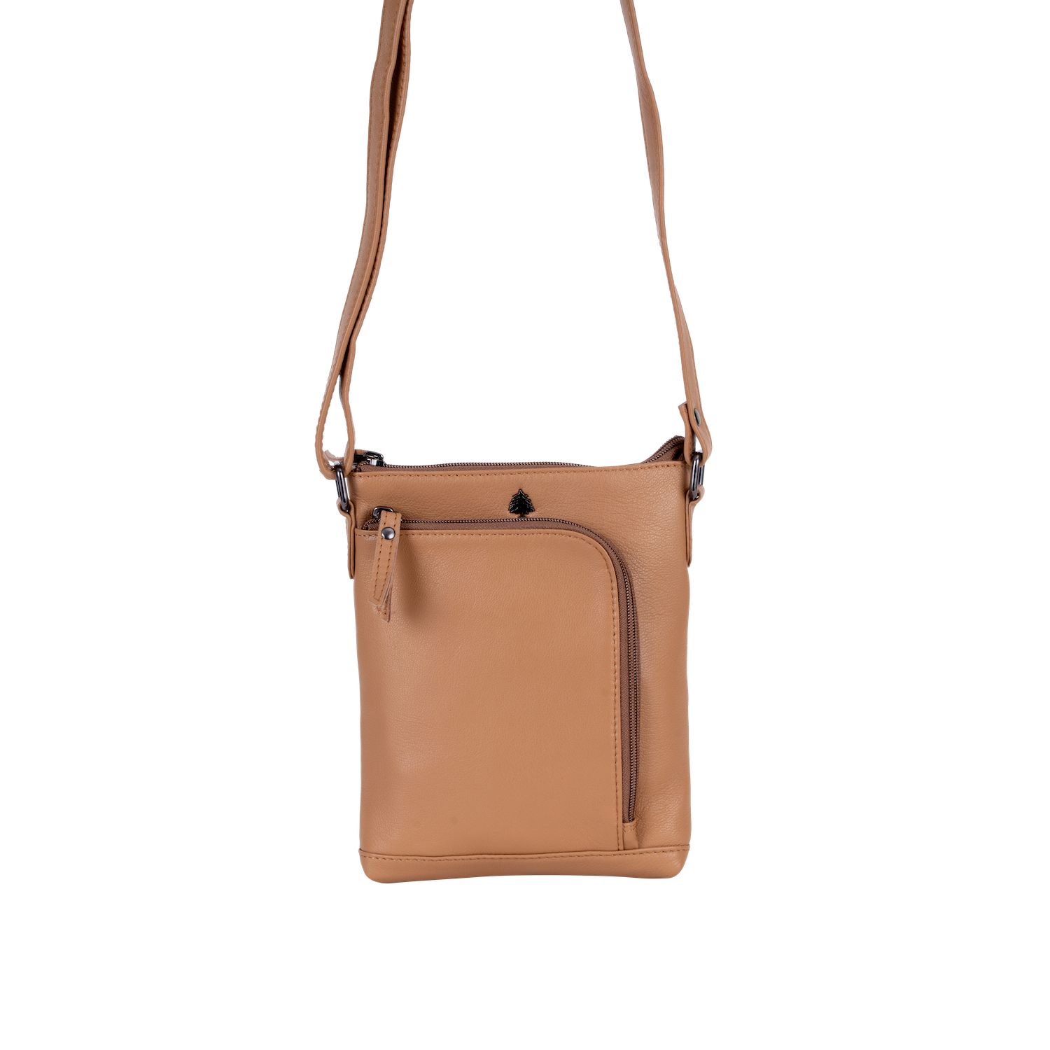 Greenwood Siena Mini Crossbody – Beige Leather