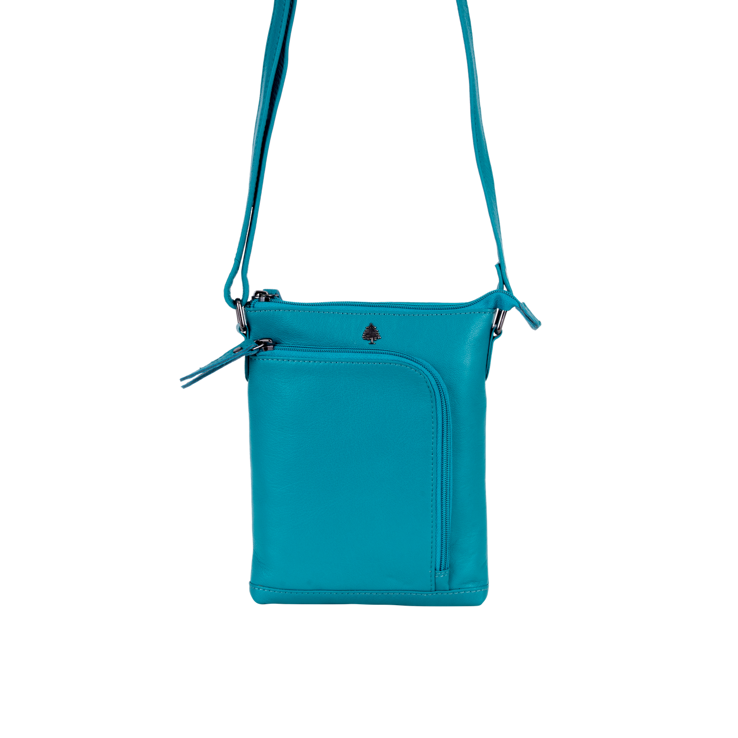 Greenwood Siena Mini Crossbody – Turquoise Leather