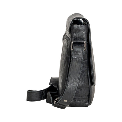 Smart Messenger Steven 13" - Black - Greenwood Leather
