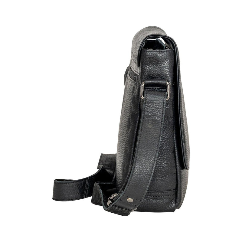 Smart Messenger Steven 13" - Black - Greenwood Leather