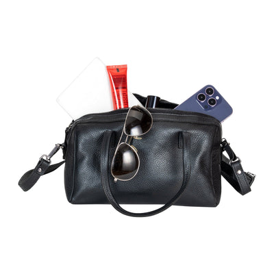 Stella Noir Leather Boston Bag - Greenwood Leather