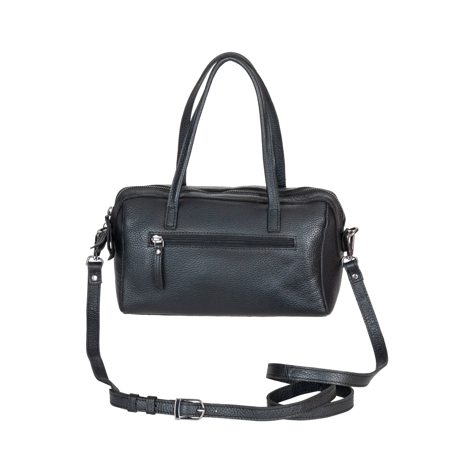 Stella Noir Leather Boston Bag - Greenwood Leather
